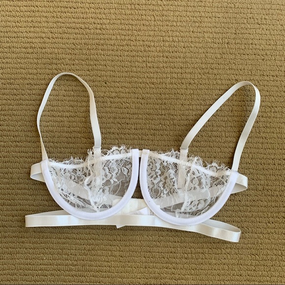 $5 Add On - White Shein Bralette Size S - Picture 2 of 4